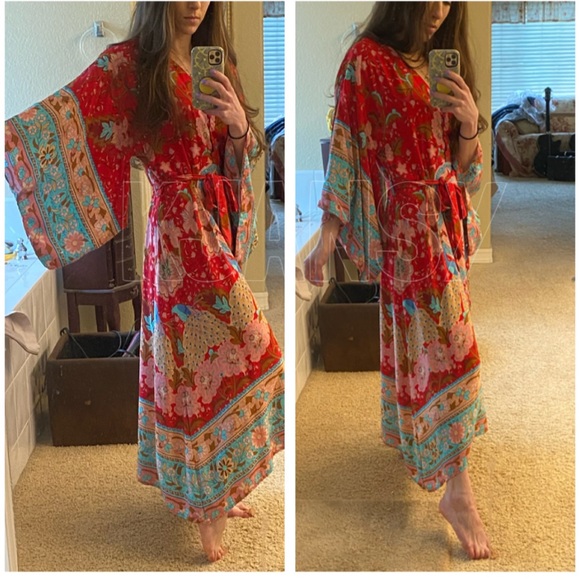 Bohemian Gypsy Kimono Dress - Picture 7 of 8